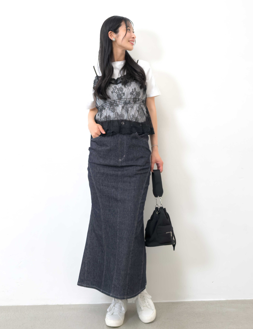 [Kaihara Denim] Adjustable Stretch Mermaid Skirt [Unbelievable Stretch]