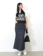 [Kaihara Denim] Adjustable Stretch Mermaid Skirt [Unbelievable Stretch]