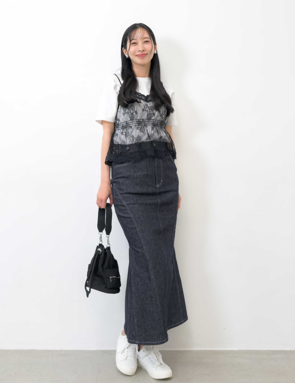 [Kaihara Denim] Adjustable Stretch Mermaid Skirt [Unbelievable Stretch]