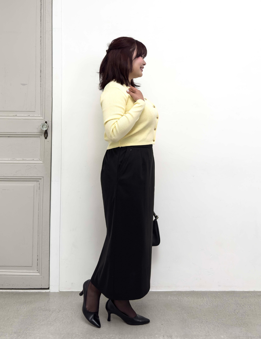 【Setup compatible】Herringbone I-line skirt