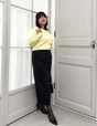【Setup compatible】Herringbone I-line skirt