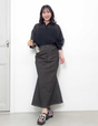 [Kaihara Denim] Adjustable Stretch Mermaid Skirt [Unbelievable Stretch]