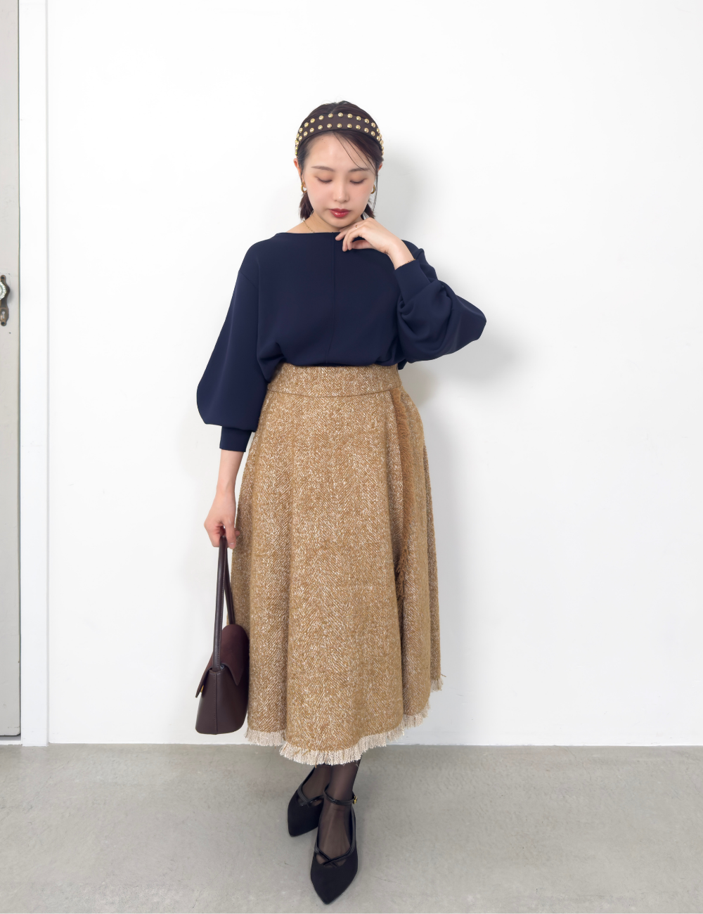 ツイードフリンジAラインスカート - Pinup Closet ONLINE STORE