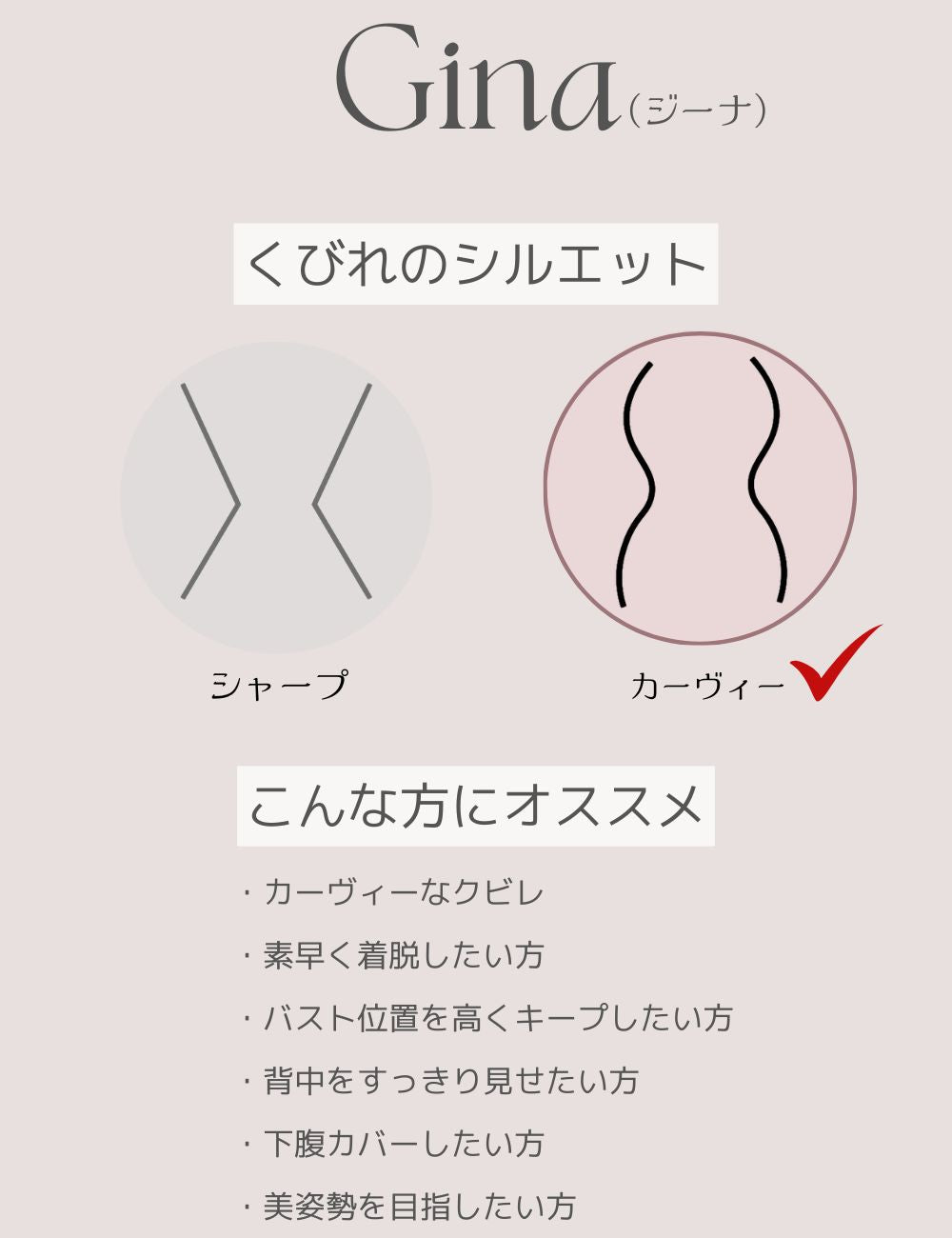【日本製】 Gina(ジーナ)【バストリフトコルセット】