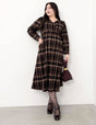 Cache-coeur Checked Dress