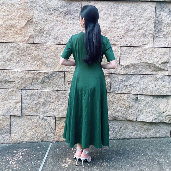 ジェーンワンピース(ブラック・ネイビー・モスグリーン)| CINEMATIQ