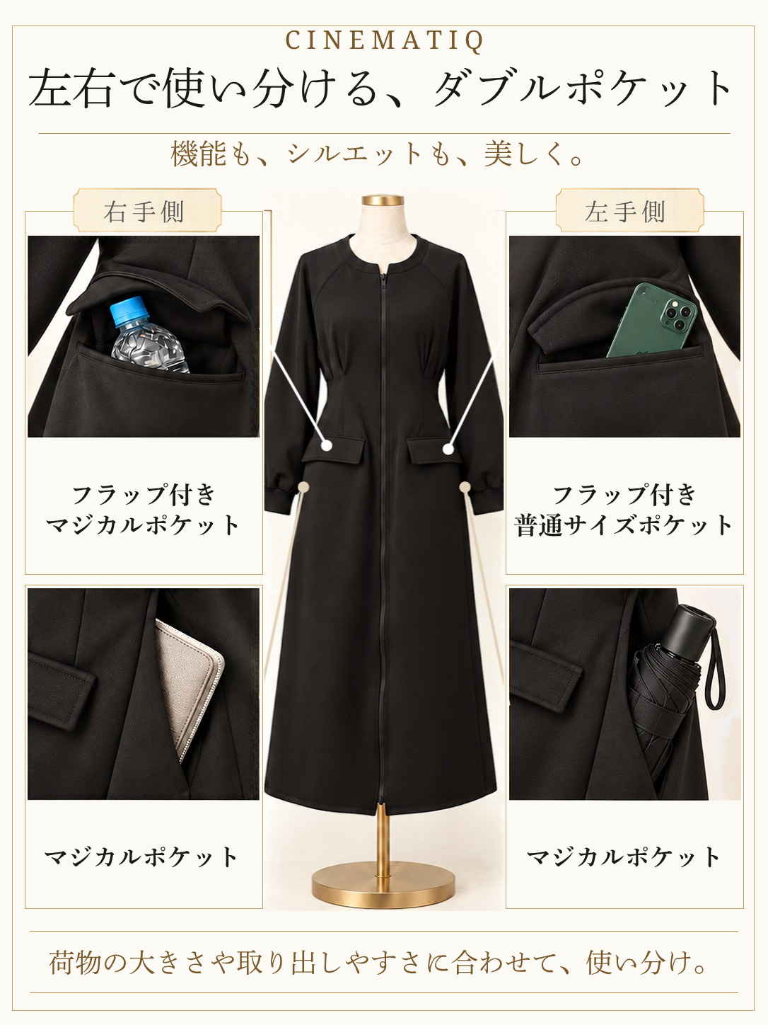 4-pocket sweatshirt dress (POS only)