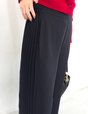サイドプリーツストレートパンツ