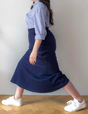 【べーシックライン】ダブルポケットポンチマーメイドスカート
