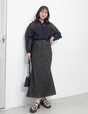 [Kaihara Denim] Adjustable Stretch Mermaid Skirt [Unbelievable Stretch]