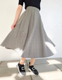 [Basic Line] Glen Check Skirt