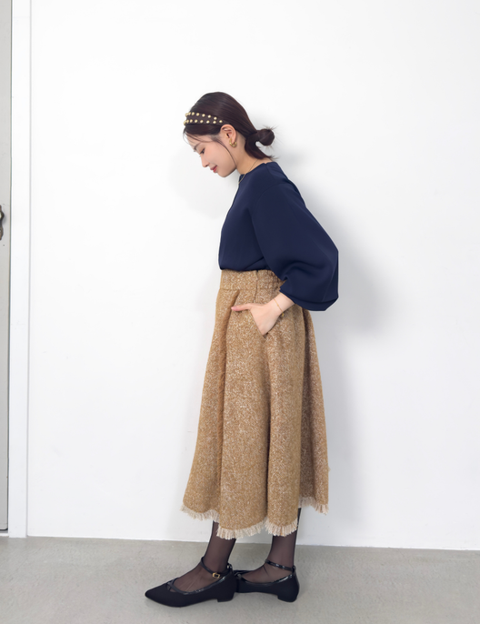 ツイードフリンジAラインスカート - Pinup Closet ONLINE STORE