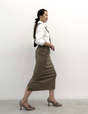 【Setup compatible】Herringbone I-line skirt