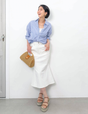 [Kaihara Denim] Adjustable Stretch Mermaid Skirt [Unbelievable Stretch]