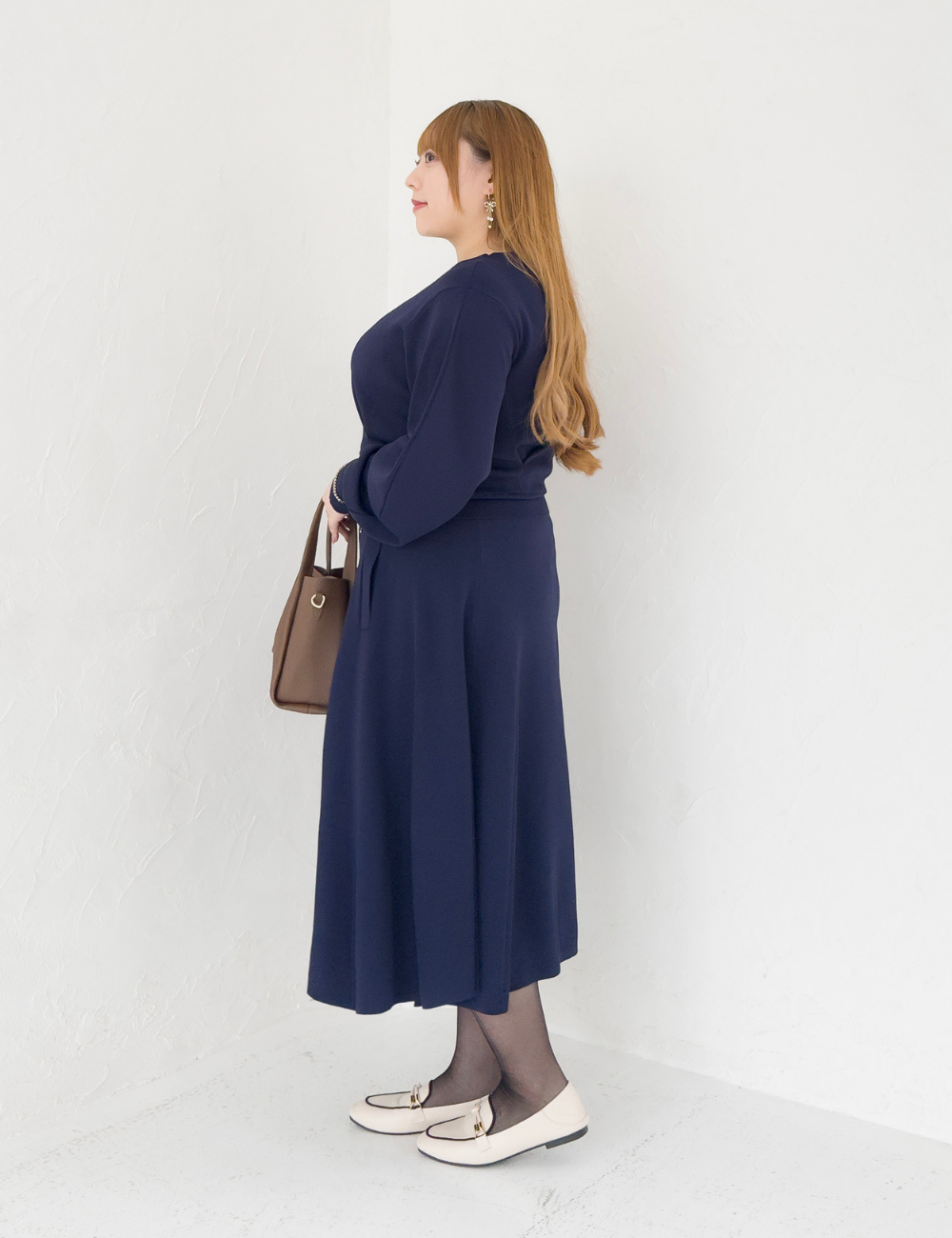 ウエストタックニットセットアップ