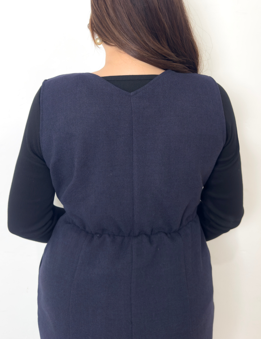 【べーシックライン】ダブルポケットジャンパースカート