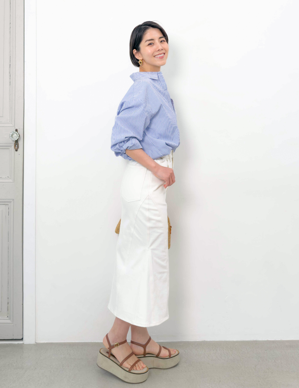 [Kaihara Denim] Adjustable Stretch Mermaid Skirt [Unbelievable Stretch]
