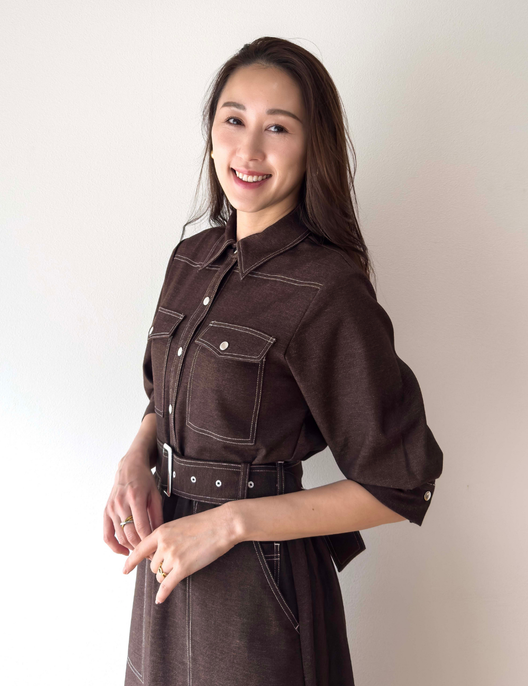 Denim-like shirt dress