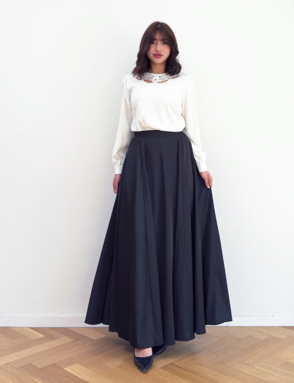 [Concert] Satin Long Skirt [Chorus]