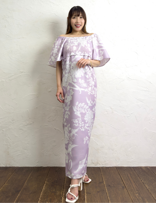 CINEMATIQ 2wayセパレート浴衣 ラベンダー×藤紫 受注販売】2Wayセパレート浴衣 | CINEMATIQ by Pinup Closet
