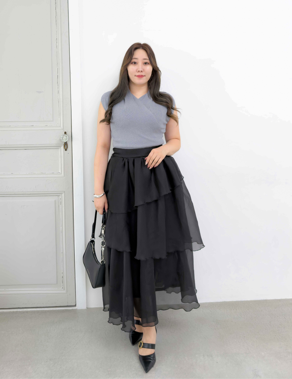Random tiered skirt