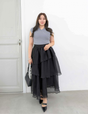 Random tiered skirt
