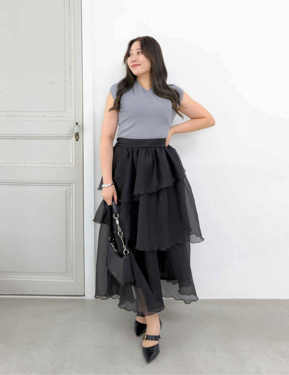 Random tiered skirt