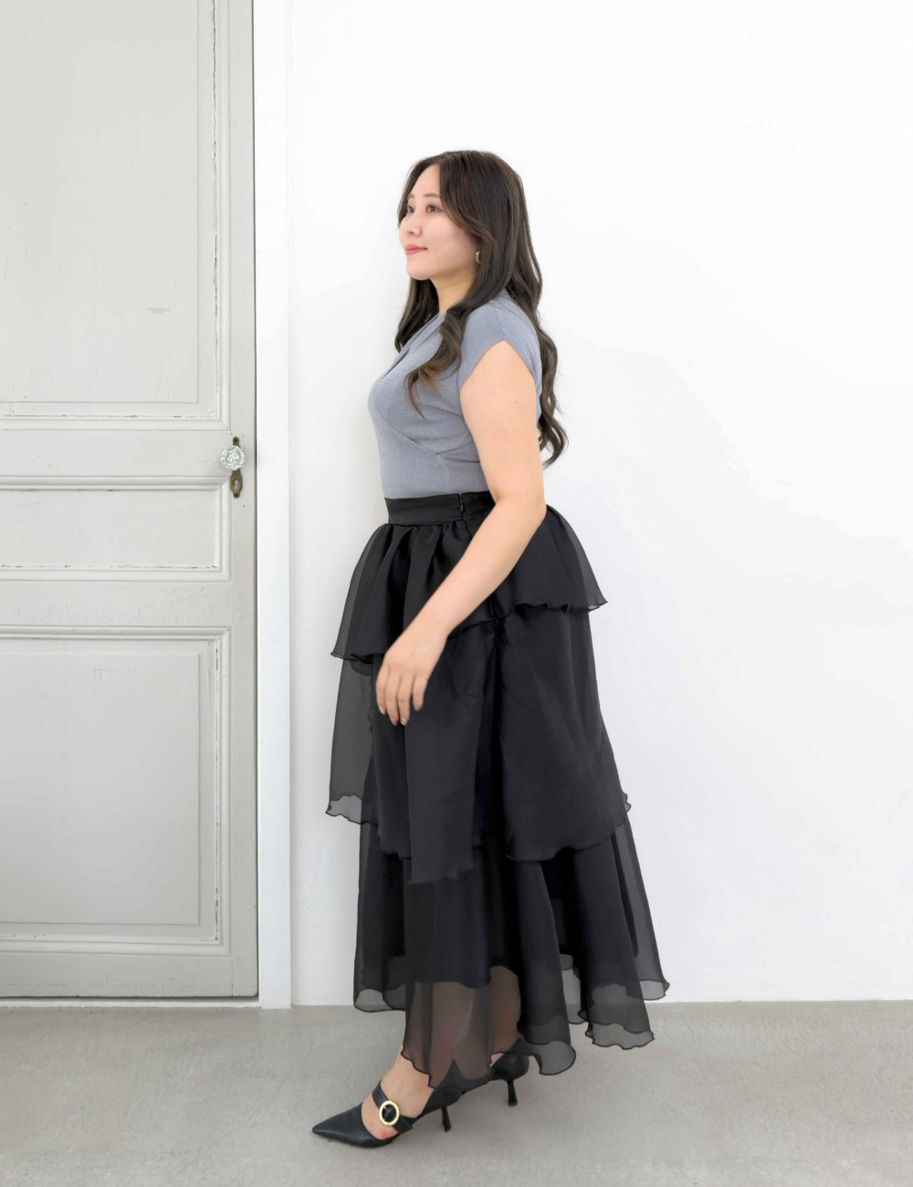 Random tiered skirt