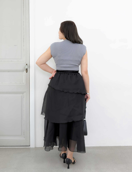 Random tiered skirt