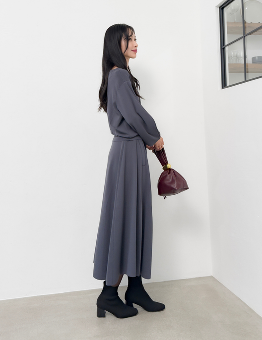 ウエストタックニットセットアップ