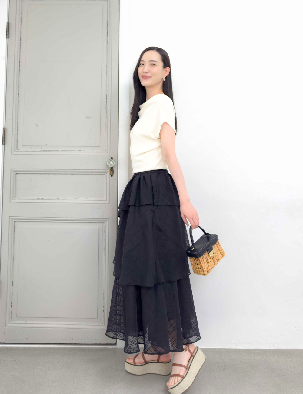 Random tiered skirt