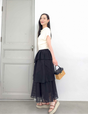 Random tiered skirt