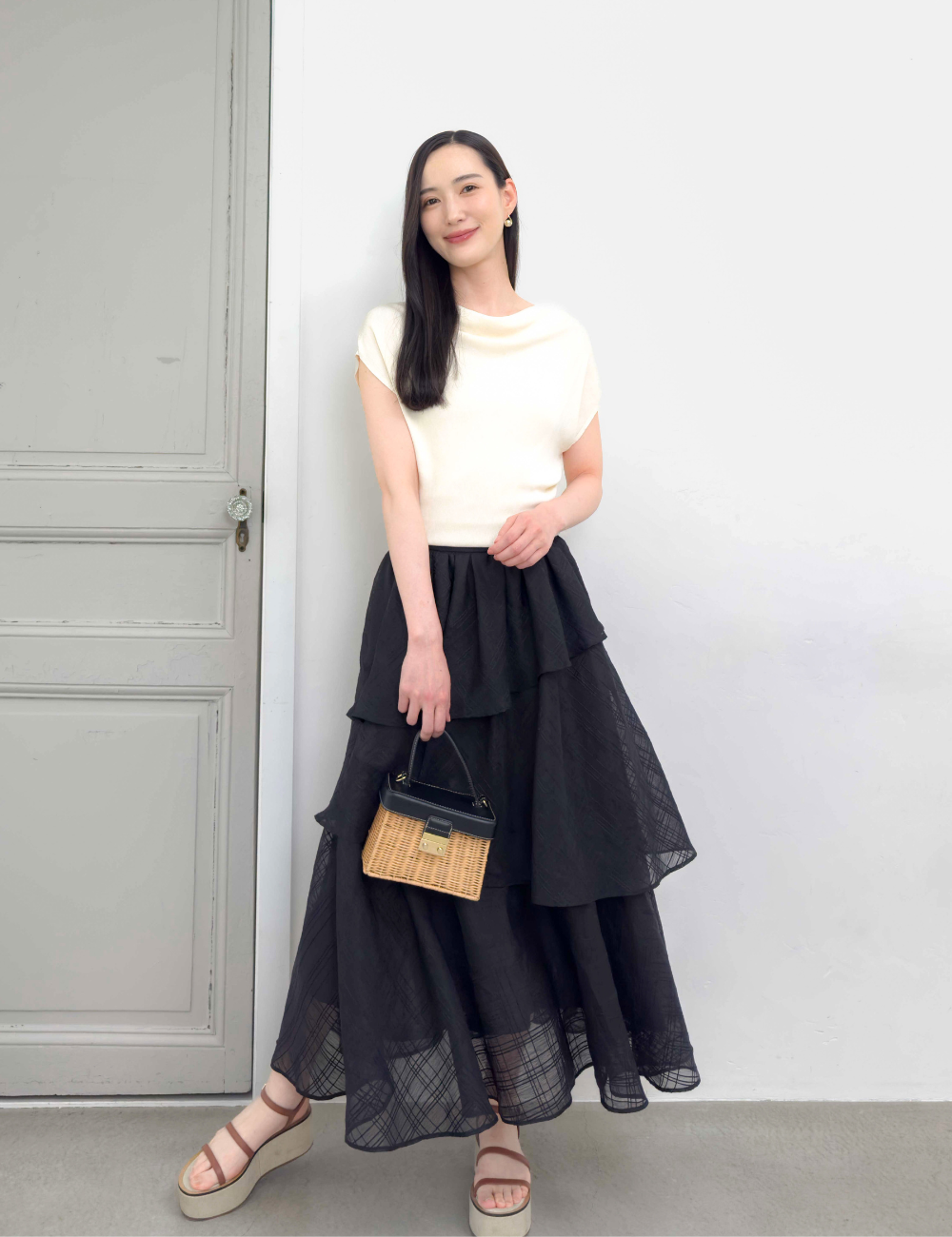 Random tiered skirt