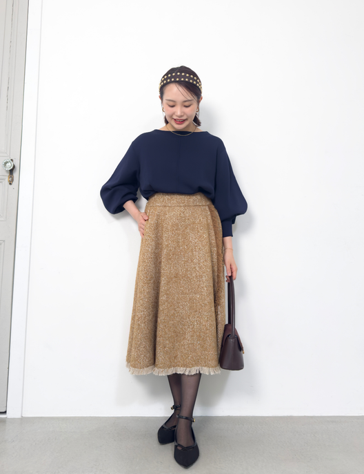 ツイードフリンジAラインスカート - Pinup Closet ONLINE STORE