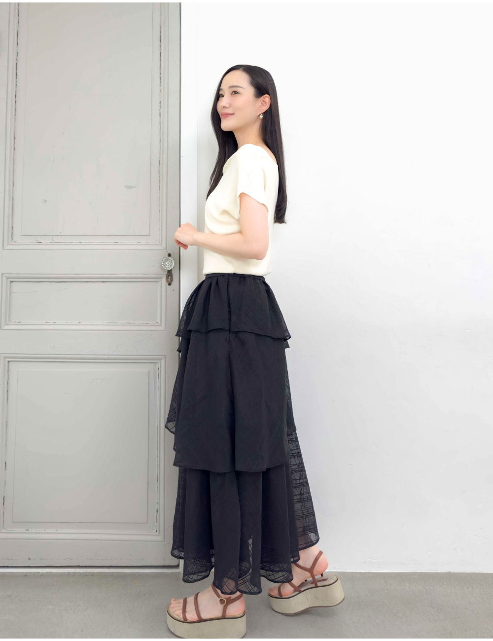 Random tiered skirt