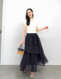 Random tiered skirt