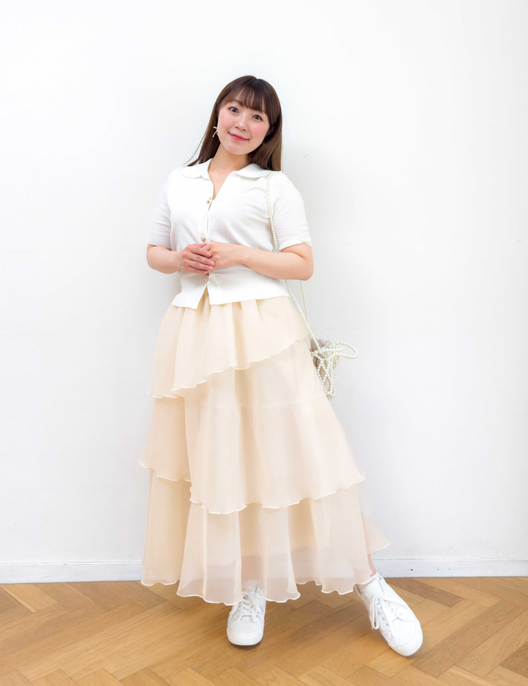 Random tiered skirt
