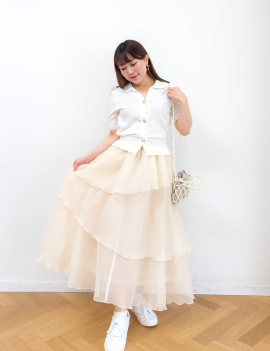 Random tiered skirt