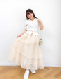 Random tiered skirt
