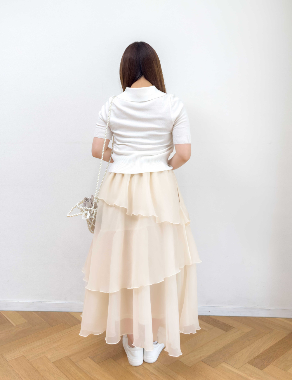 Random tiered skirt