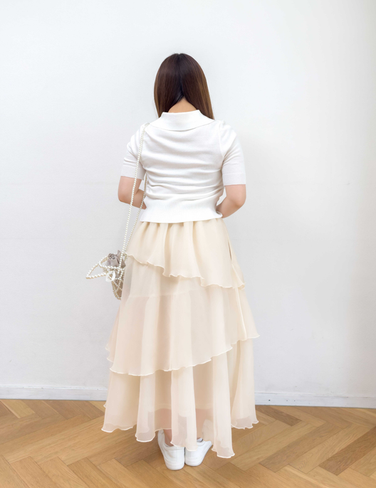 Random tiered skirt