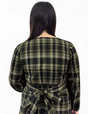 Cache-coeur Checked Dress