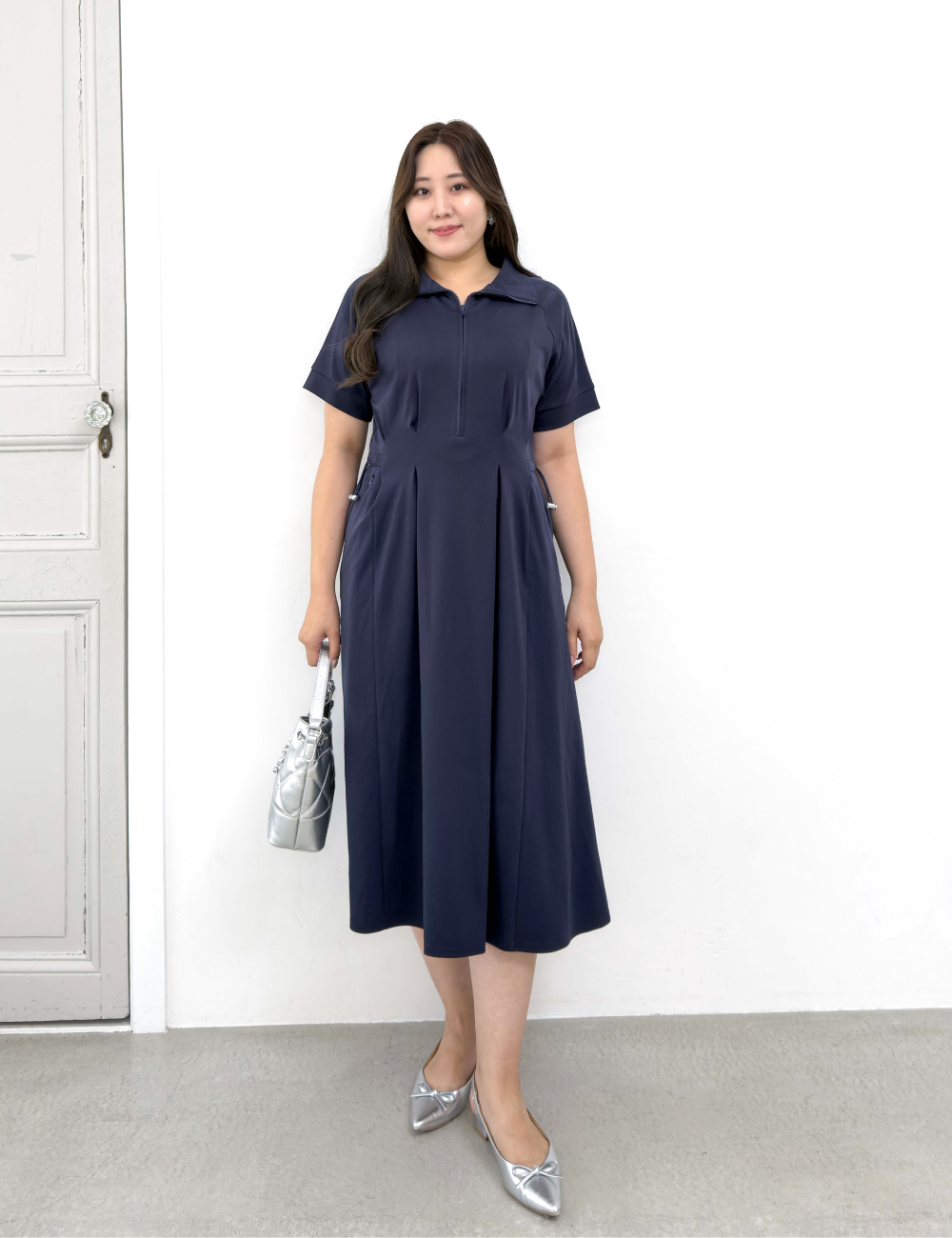 Anti-Sweat Stain Zip Dress