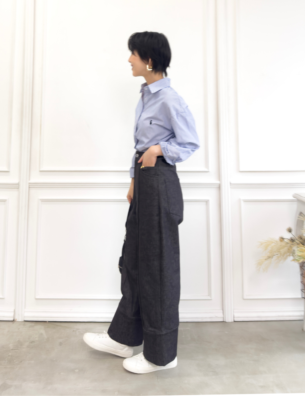 【カイハラデニム】アジャスタブルストレッチジーンズ【異次元伸縮】