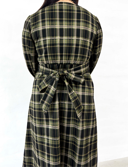 Cache-coeur Checked Dress