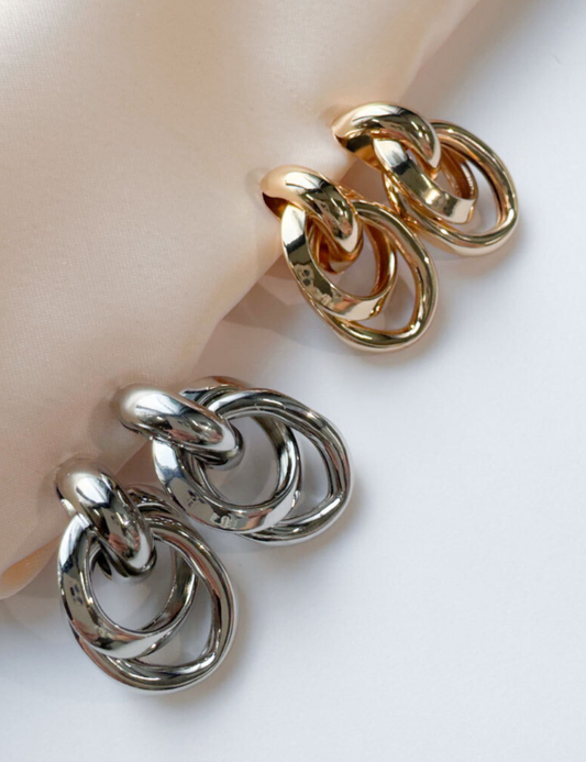 CINEMATIQ サークルリンクピアス シルバー ゴールド