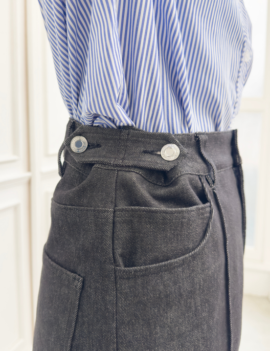 【カイハラデニム】アジャスタブルストレッチジーンズ【異次元伸縮】