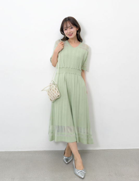 2-way Sheer Knit Dress