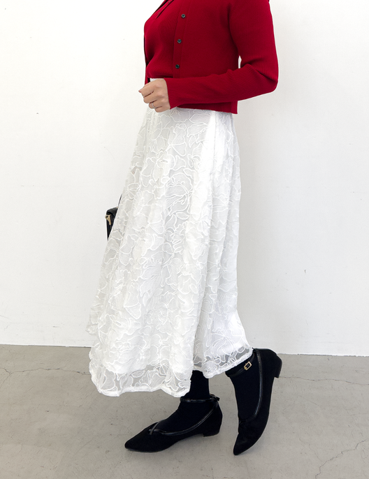 [Basic Line] Double Pocket Mermaid Skirt