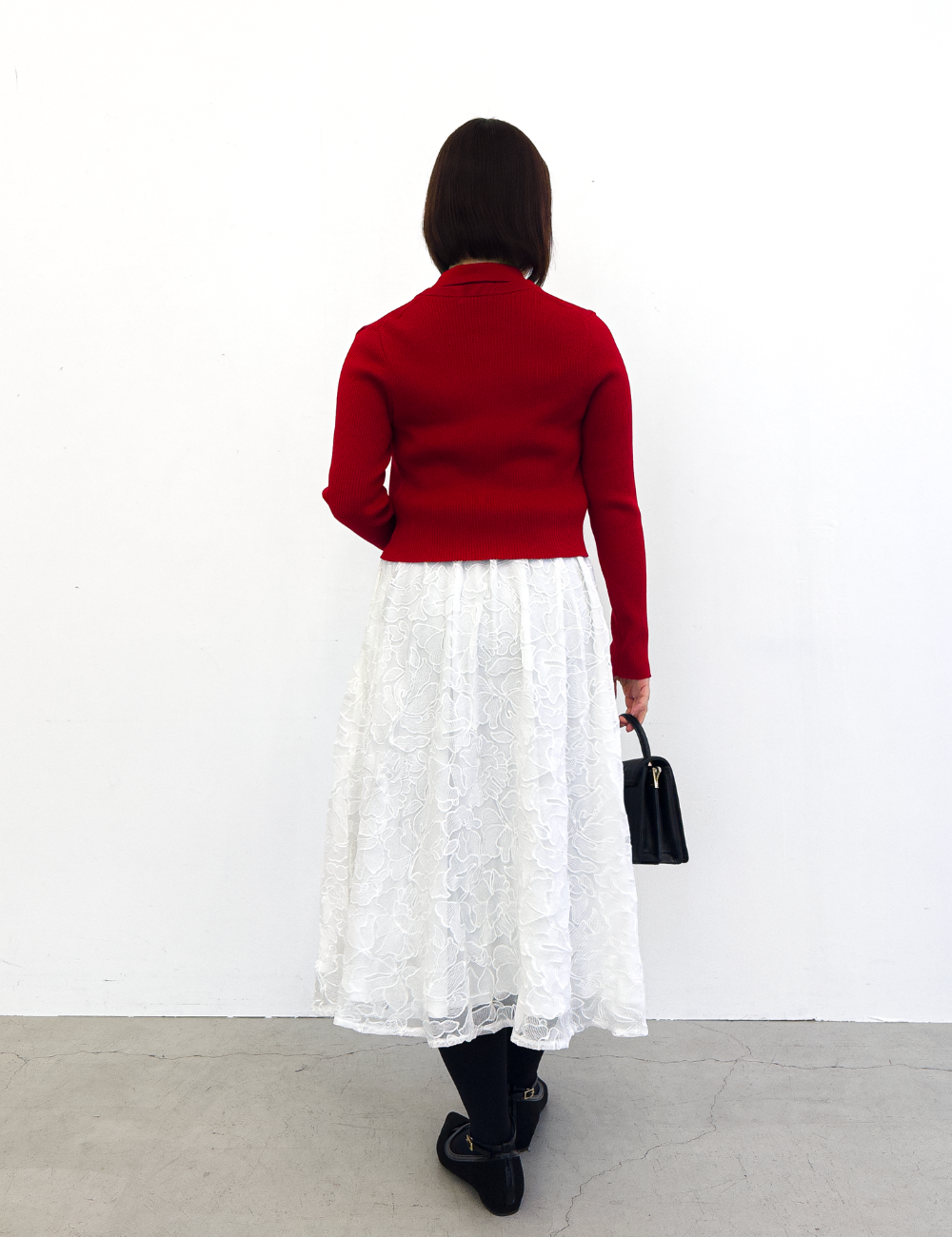 [Basic Line] Double Pocket Mermaid Skirt